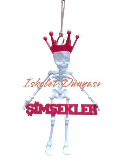 İskelet Dikiz Ayna Süsü Şimşekler